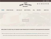 Tablet Screenshot of noevalleybakery.com